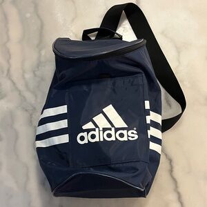 Adidas Dark Blue Single Strap Backpack with White Accents